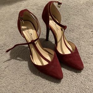 Lulus Red T-strap Pumps